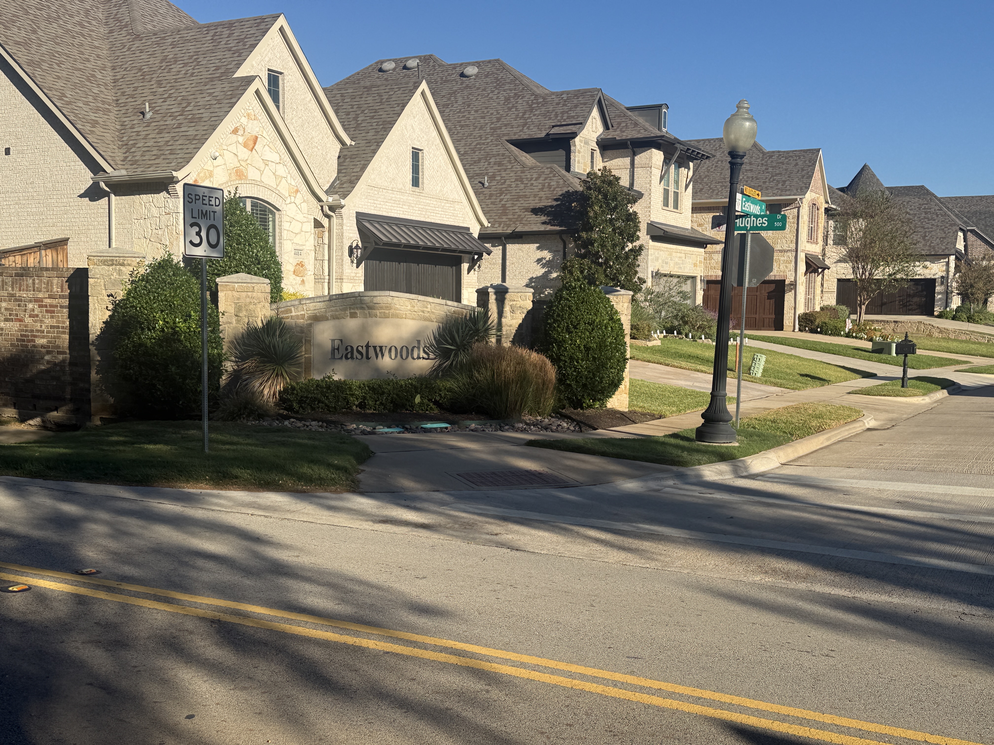 Eastwoods entrance in Grapevine, Texas